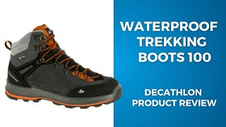 Decathlon Waterproof Trekking shoe review [upl. by Suinuj642]