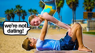 KIDS vs ADULTS Cute Gymnastics amp “Couplesquot Challenge ❤️ [upl. by Ahsercel]