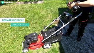 Utilisation de la tondeuse greencut tondeuse thermique autotractée GLM 700XE  mulching Jardinage [upl. by Sillad]