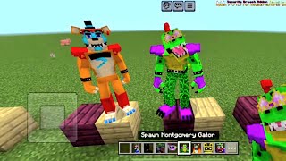 FNAF security breach addon Minecraft PE [upl. by Rubens98]