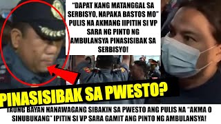 Matapos LUMABAS ang EBIDENSYA PULIS na SINUBUKANG IPITIN si VP SARA PINASISIBAK NA sa PWESTO [upl. by Htyderem779]