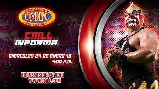 CMLL INFORMA 24 DE ENERO DE 2018 [upl. by Eigroeg]