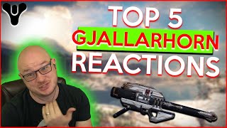 Top 5 GJALLARHORN Reactions DESTINY [upl. by Lowis]