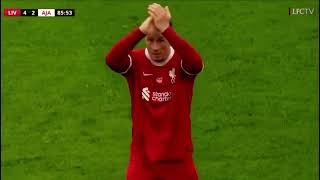 Fernando Torres gets standing ovation at Anfield  Liverpool Legends vs Ajax Legends 42 2332024 [upl. by Colan89]