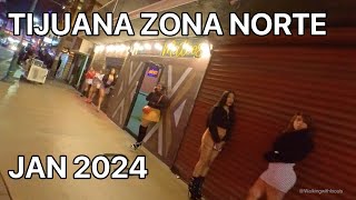 Walking Tour 1st Weekend of 2024 Tijuana Zona [upl. by Arabrab]