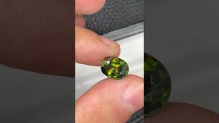 Full Fire Titanite Green Sphene Gemstone [upl. by Nireil203]