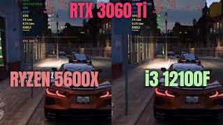 i3 12100f vs Ryzen 5600x rtx 3060 ti [upl. by Gilburt]