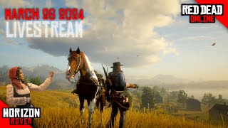 RDR2 Online LIVESTREAM March 26 2024 Daily Challenges [upl. by Ohploda]