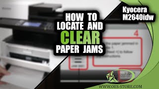 How to Find and Clear Paper Jams for Your Kyocera M2640idw Series [upl. by Amathist]