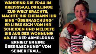 Während die Frau im Kreißsaal Drillinge zur Welt brachte machte ihr Ehemann ihr eine quotÜberraschung [upl. by Chapel732]