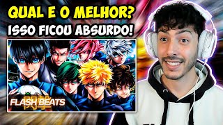 ♫ Flash Beats  ESPECIAL 400K Blue Lock  As Lendas do Futebol  Marco Iris React [upl. by Lillywhite264]