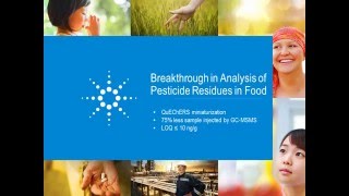 Breakthrough in Analysis of Pesticides Residues in Food [upl. by Nalyak]