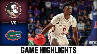 Florida State vs Florida Game Highlights  202324 ACC Mens Basketball [upl. by Nalloh424]