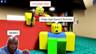 ROBLOX Weird Strict Dad FUNNY MOMENTS ADMIN TROLL [upl. by Leiba]