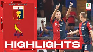 GenoaModena 43  Goal fest in Genoa Goal amp Highlights  Coppa Italia Frecciarossa 202324 [upl. by Shwalb]