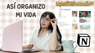 Cómo organizar tu vida de manera ✨ aesthetic ✨ Notion Tour 📝 💐  Juli [upl. by Ravi]