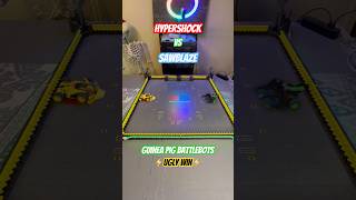 Hypershock vs Sawblaze ⚡️Ugly Win⚡️ hexbugbattlebots hexbugvideos battlebots channel [upl. by Peta252]