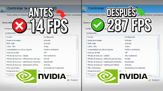 🔧 PANEL NVIDIA LA MEJOR CONFIGURACIÓN PARA MÁXIMO FPS Y RENDIMIENTO🔥  Optimizar NVIDIA ✔️ [upl. by Amalburga]