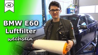 BMW E60 Luftfilter Wechseln  Change air filter  VitjaWolf  4K [upl. by Dorcea407]