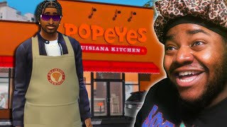 Can I get RICH Owning a POPEYES in The Sims 4 [upl. by Frasier118]