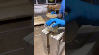 Oiling a Table with Rubio Monocoat woodfinish rubiomonocoat woodworking [upl. by Aurelia]