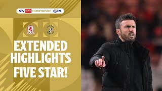 FIVE STAR BORO  Middlesbrough v Luton Town extended highlights [upl. by Ennovi]