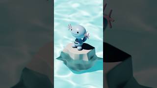 Making Wooper from Pokemon what should I 3D model next blender3d digitalart pokemon [upl. by Adams122]