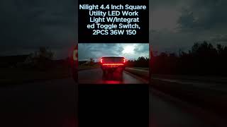 Nilight 4 4 Inch Square Utility LED Work Light WIntegrated Toggle Switch [upl. by Areid]