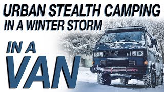 WARM WINTER STEALTH VAN CAMPING [upl. by Hines715]