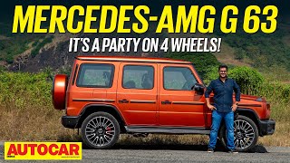 2024 MercedesAMG G 63 review  Mad fun  Autocar India [upl. by Aissatsan]