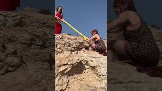 Climbing Gabbie Mountain climbing madonna prime idea tour friends [upl. by Delsman589]