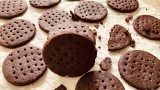 Chocolate Wafer Cookies  NABISCO TYPE Recipe [upl. by Eaneg]