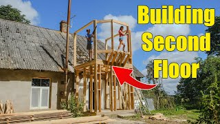 Building the Second Floor  DIY House Extension [upl. by Ecidna469]