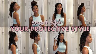 How to Style Passion Twist  Quick Easy Ways to Style Spring Twists amp Box Braids  Protective Styles [upl. by Ahsiemat]