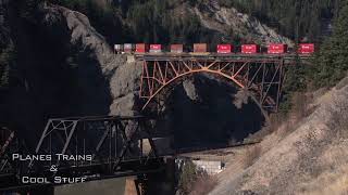 2018 CP Rail train intermodal at Cisco siding the bridges  pure sound [upl. by Eigroeg]