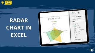 Excel Tutorial Creating a Radar Chart 📊 [upl. by Aihsikal]