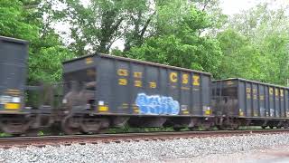 CSX Coal Train Point of Rocks Maryland USA [upl. by Dehsar]