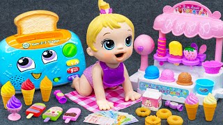 95 Minutes Cute Ice Cream Play Set Unboxing Satisfying Kitchen Set ASMR 💞 Lana Unboxing Toys [upl. by Ahsaercal]