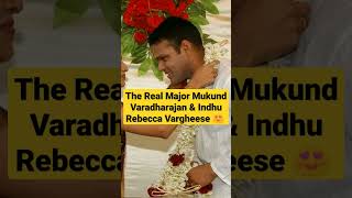 The Real Major Mukund Varadharajan amp Indhu Rebecca Vargheese 😍 amaran trending shorts love [upl. by Salazar]