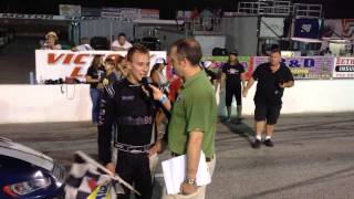 Victory Lane Interviews from the PASS Wildcat 150  Daniel Hemric amp Jay Fogleman [upl. by Aehsa]