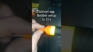 15 SEC Salmon Egg Bobber River Fishing Setup bobberdown salmonfishing riverfishing troutfishing [upl. by Einnok]