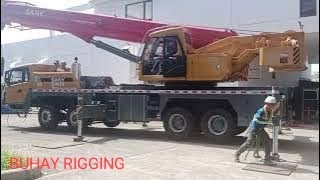 LIFTING WORKS USING 60TONS CRANE  BUHAY RIGGING [upl. by Euton]