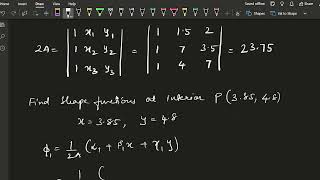 2D  Triangular Element Problem  3 Node  CST  Shape Function  Cartesian  Problem 1 [upl. by Ridan]