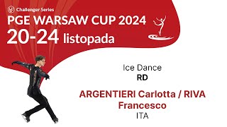 8 Carlotta ARGENTIERI Francesco RIVA ITA ID RD PGE Warsaw Cup 2024 [upl. by Adyht]