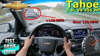 2015 Chevrolet Tahoe LTZ 53L V8 355 HP TOP SPEED AUTOBAHN DRIVE POV [upl. by Ahseiyt952]