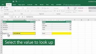 How to use VLOOKUP in Excel [upl. by Fadiman]