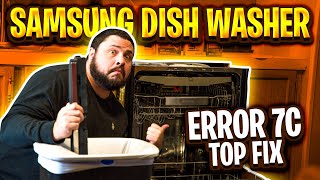 ERROR CODE 7C  TOP FIXES  SAMSUNG WATERWALL DISHWASHER [upl. by Ailelc395]