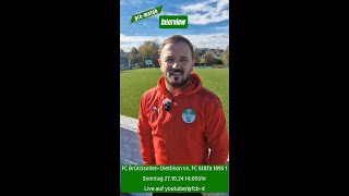 prematch Interview mit Zahir Idrizi FC Stäfa 1895 1 27102024 1400 Uhr [upl. by Stucker595]