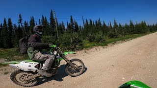 LETS GO KLX300R vs KX250F  Backcountry Adventure Ep61 [upl. by Eizzil]