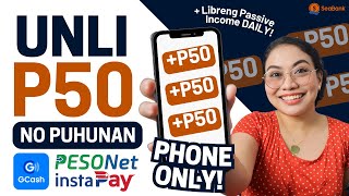 EARN UNLI P50 Signup lang May P50 kana PHONE LANG FREE PASSIVE INCOME amp GCASH MODE OF PAYMENT [upl. by Shel]